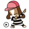 Beagle Dog Animated Sticker