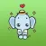 Cute Little Elephant Sticker