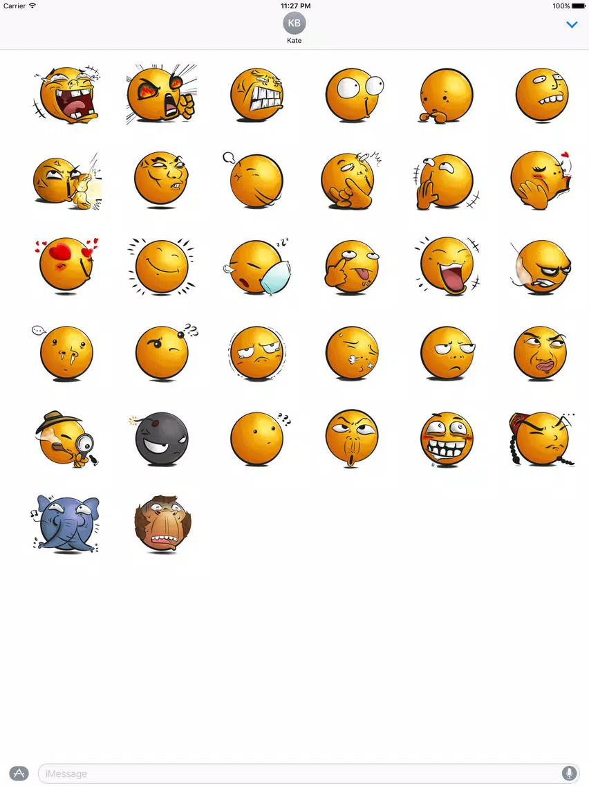 Funny and Crazy Emoji Sticker iPad Screenshots