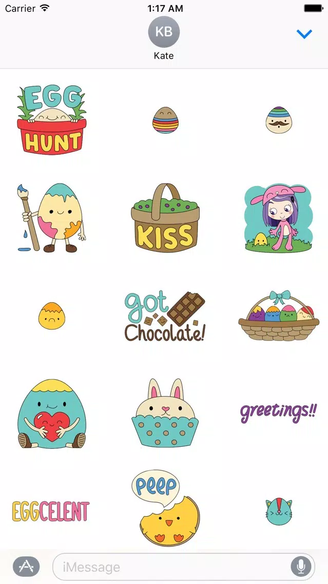 Happy Easter Colorful Sticker Screenshots