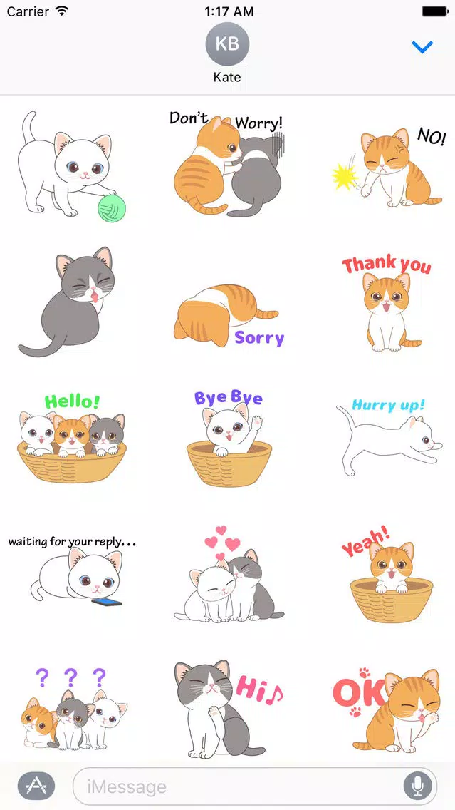 So Cute Kitty Animated Sticker應用截圖