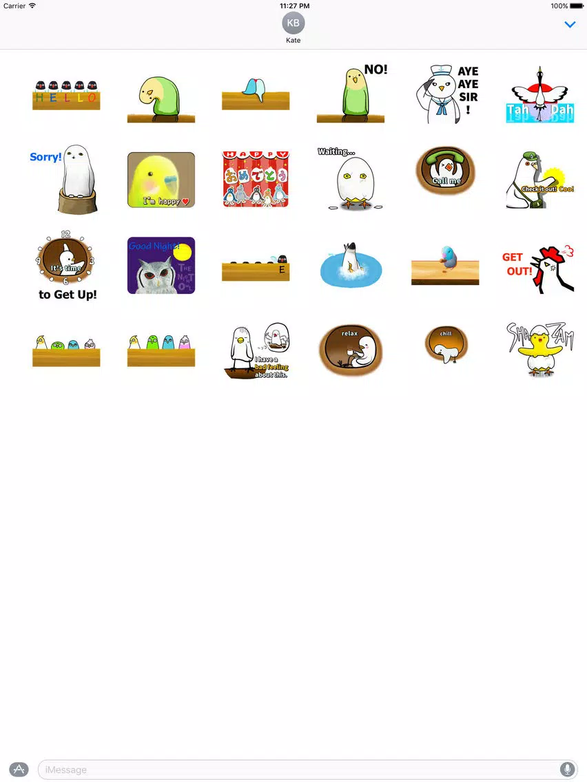 We Are Lovely Birds Sticker iPad 应用截图