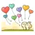 White Rabit and Love Sticker
