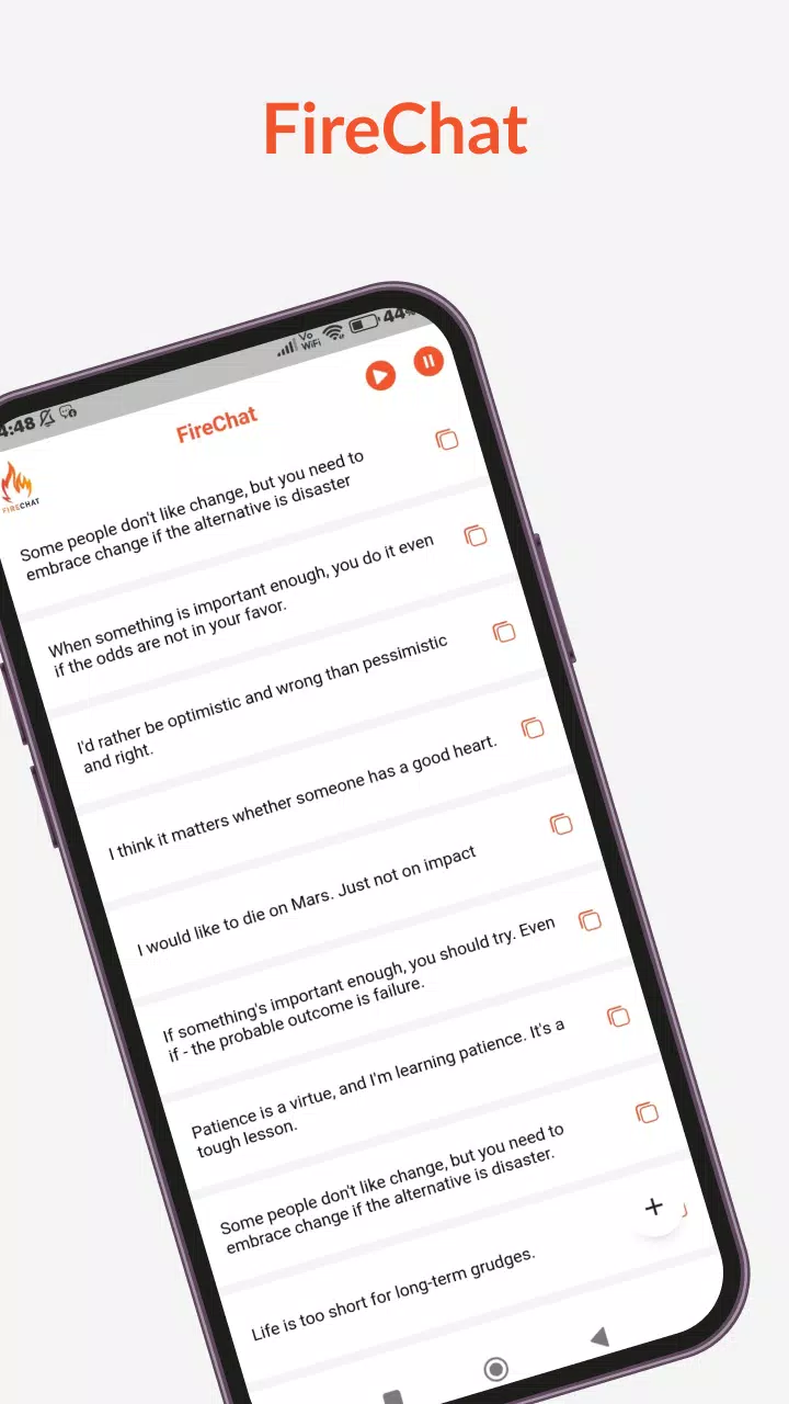 Fire Chat Screenshots