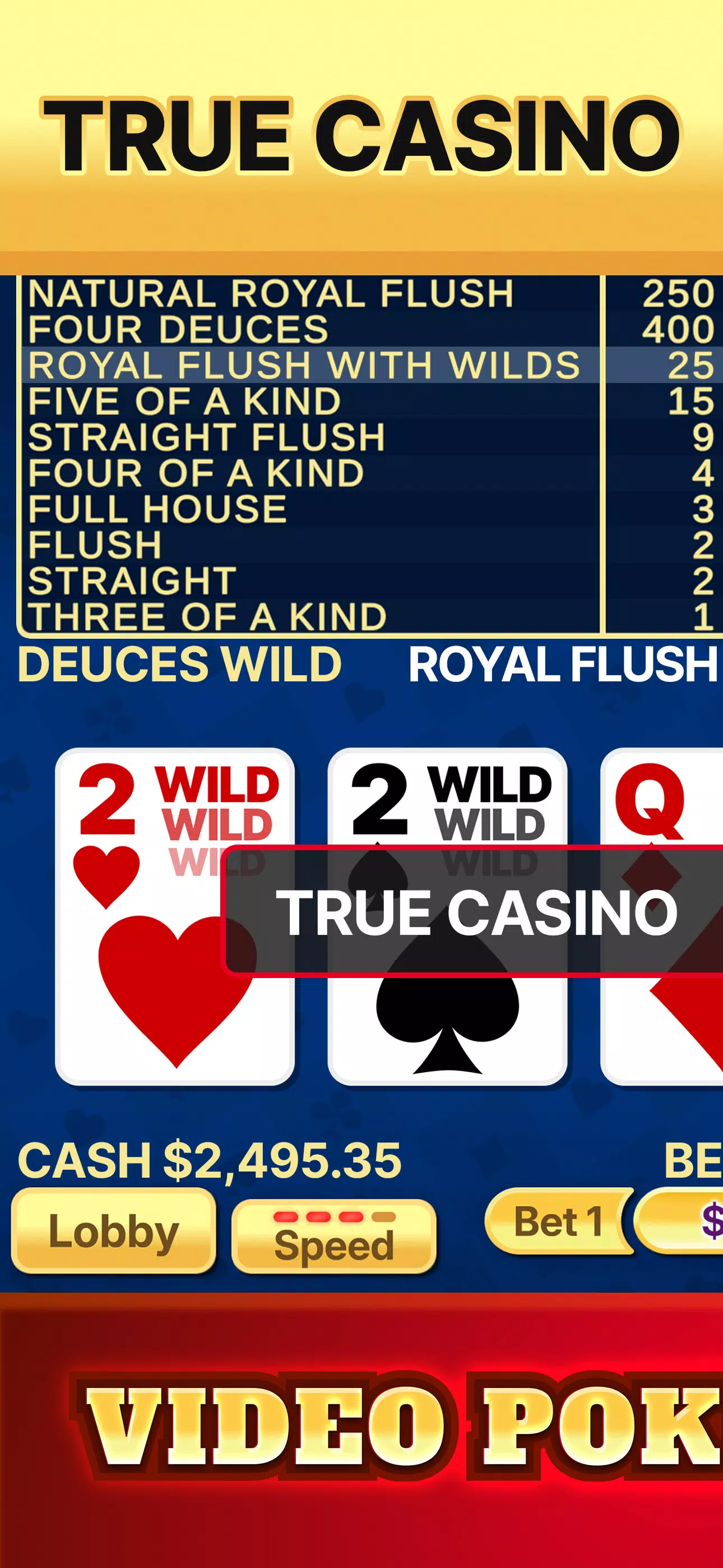 Video Poker Deluxe Screenshots