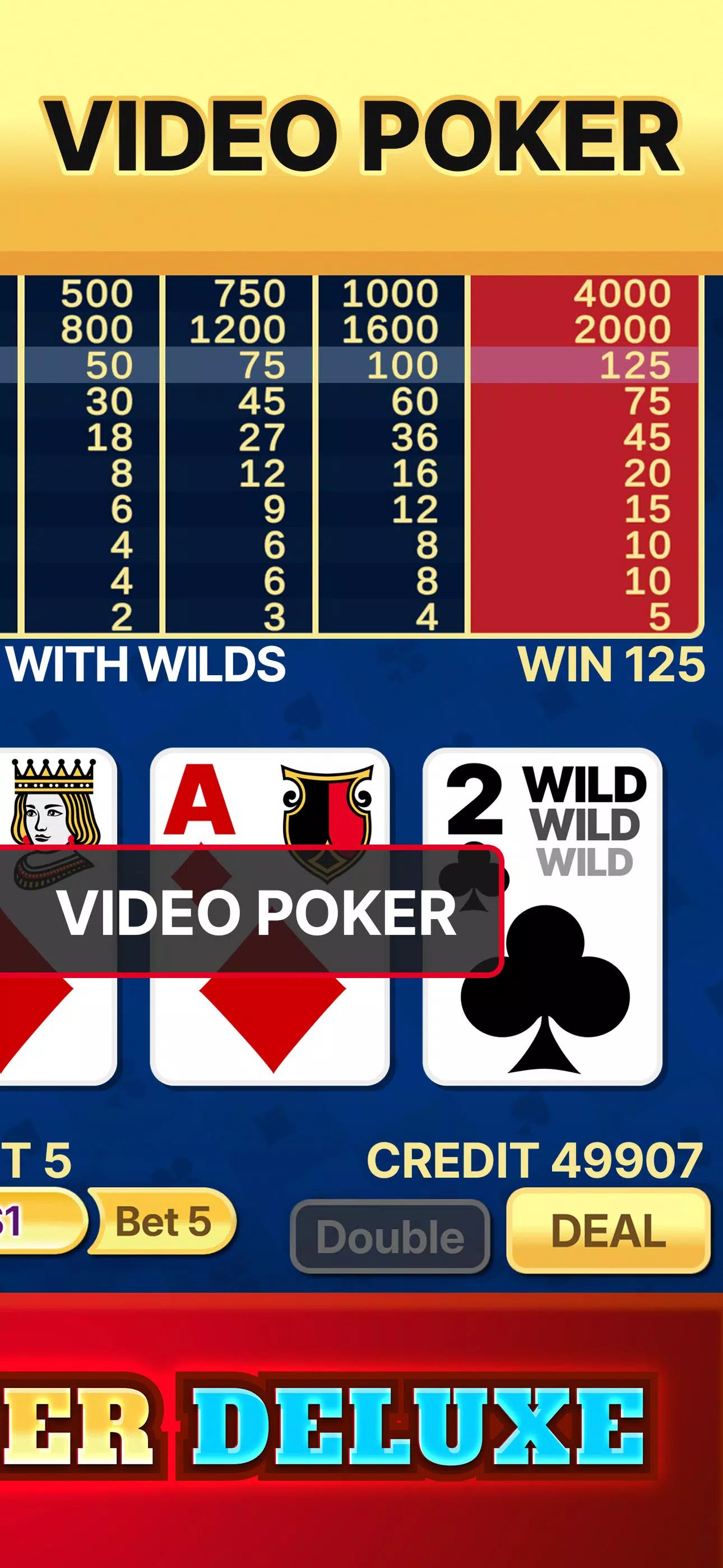 Video Poker Deluxe Screenshots