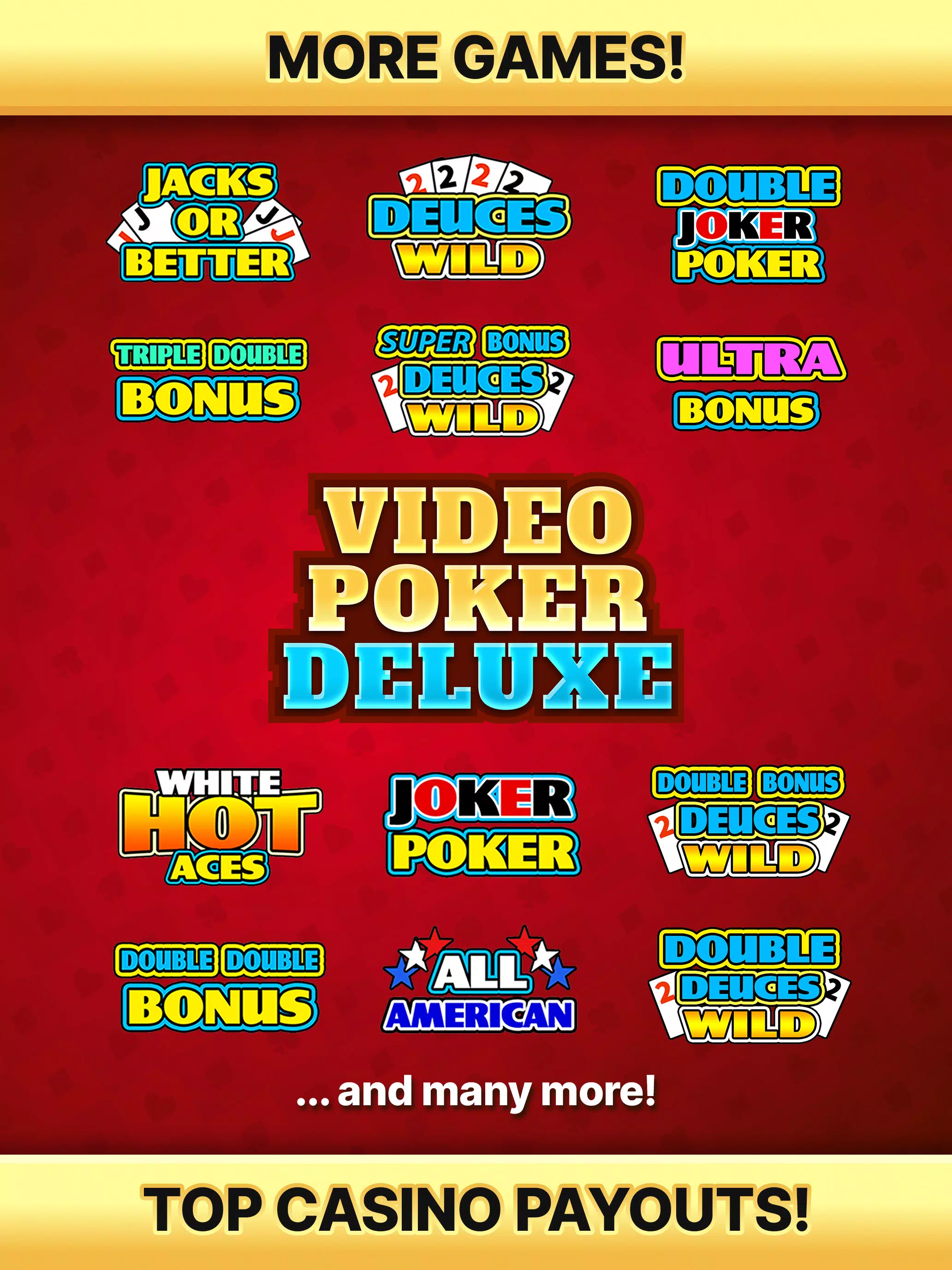 Video Poker Deluxe Screenshots