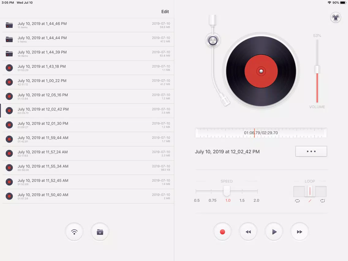 Voice Recorder, Recording App iPad Screenshots