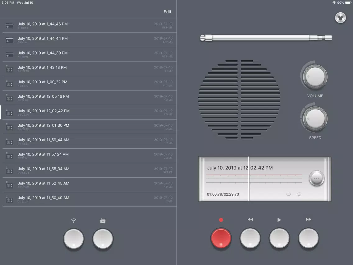 Voice Recorder, Recording App iPad Screenshots