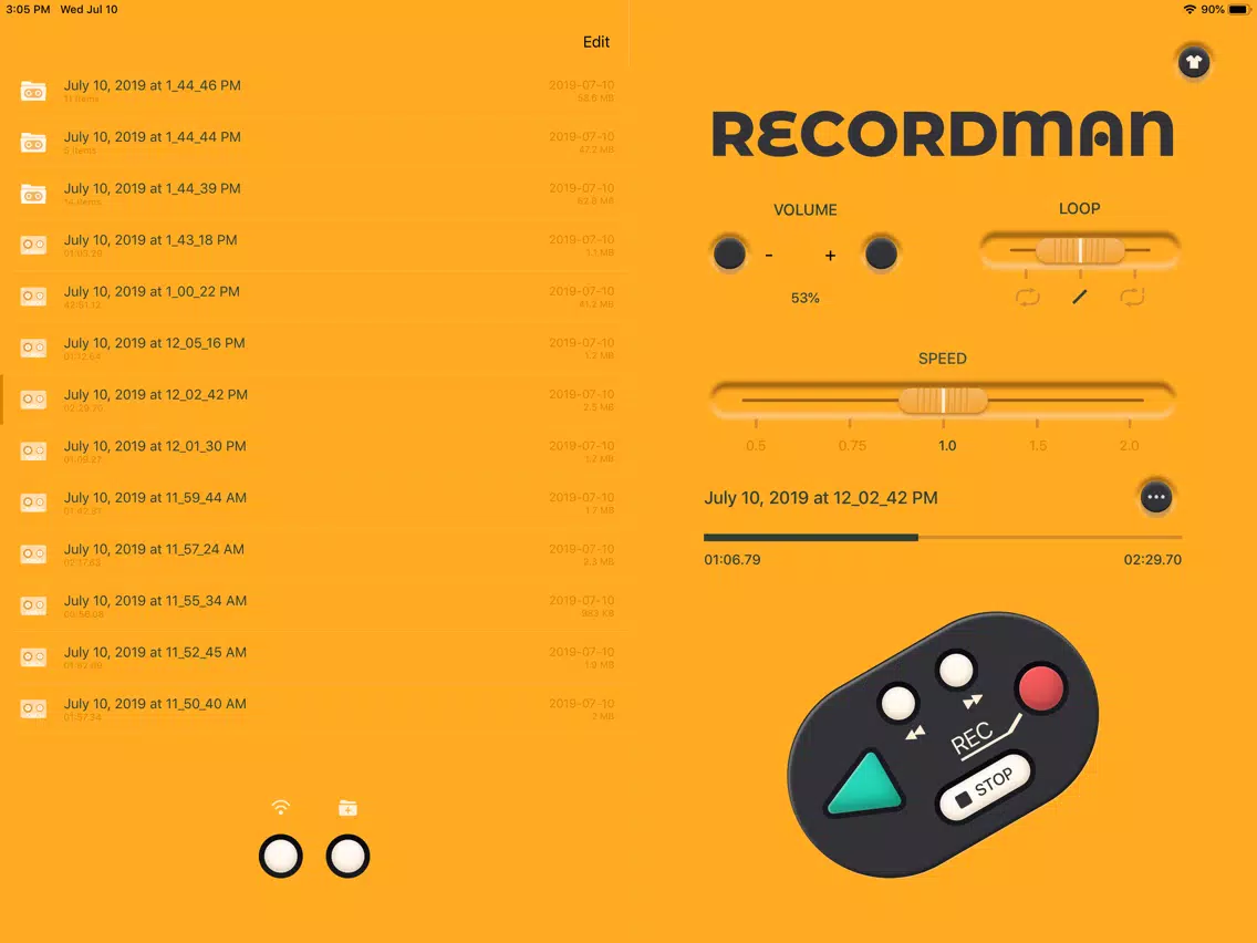 Voice Recorder, Recording App iPad Screenshots