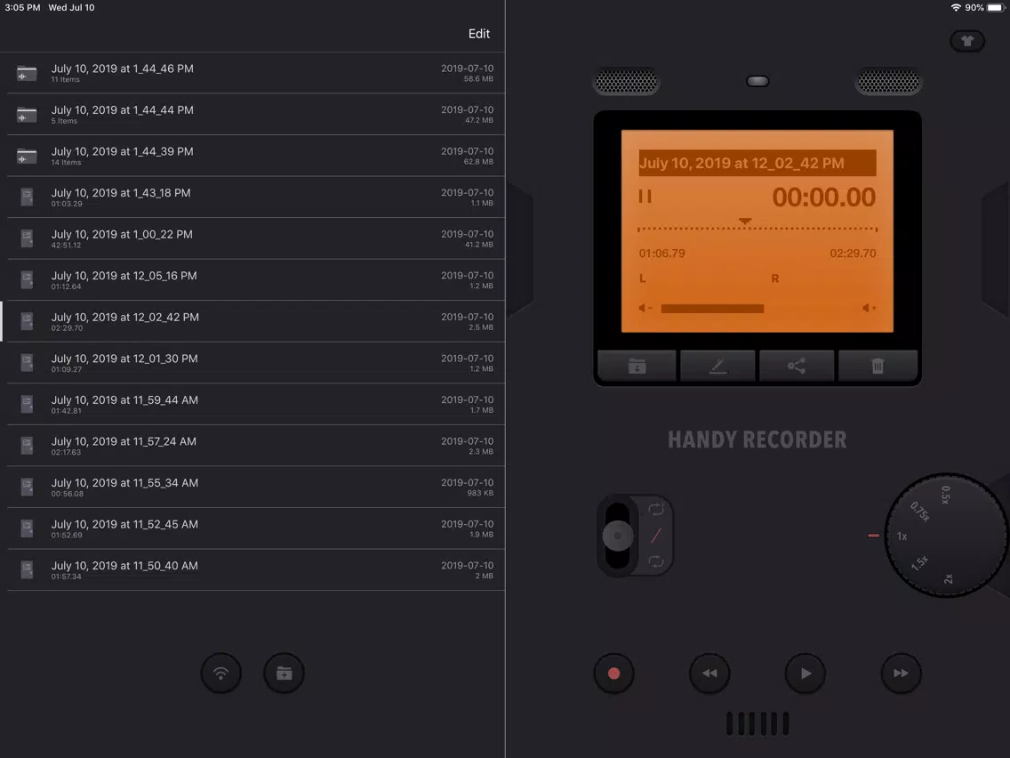 Voice Recorder, Recording App iPad Screenshots