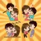 Romantic Couple Lovers Sticker