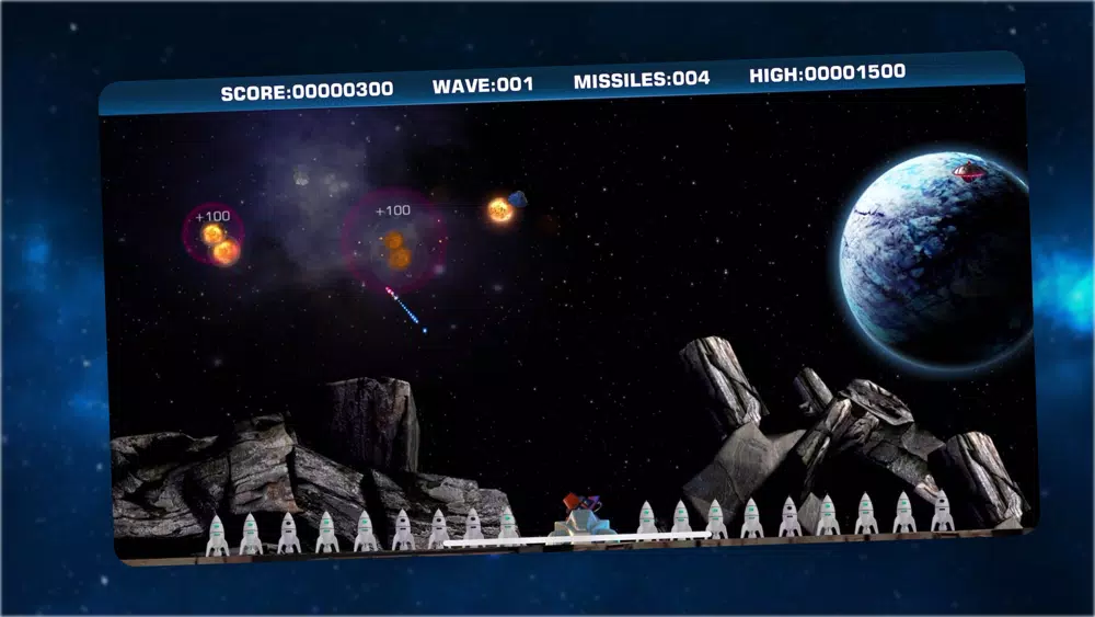Tangkapan skrin JetMan Galactic MissileDefence