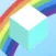 Stack rainbow colored boxes