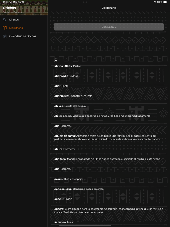 Oráculo Dilogun iPad Screenshots