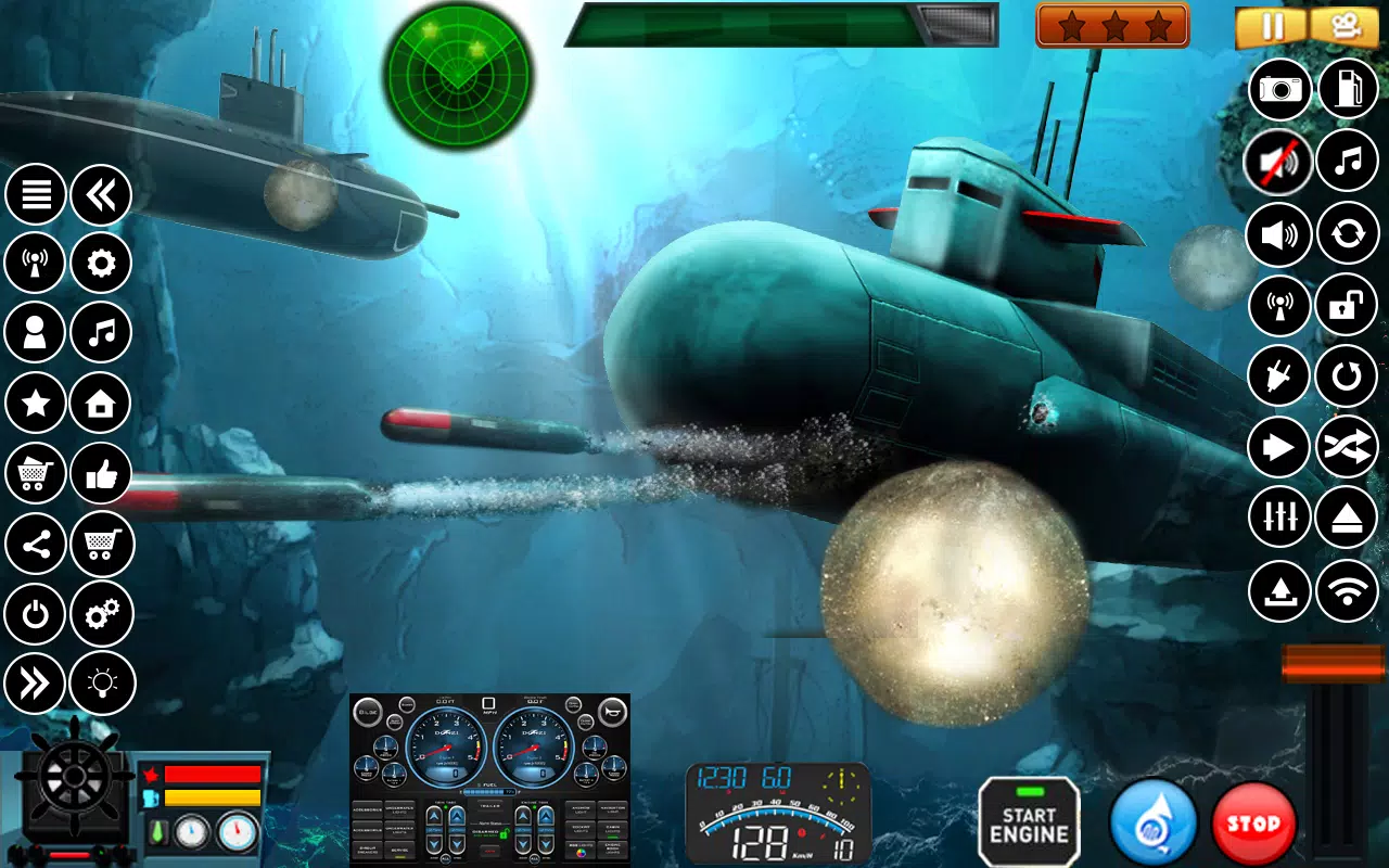 Submarine Navy Warships battle Screenshots