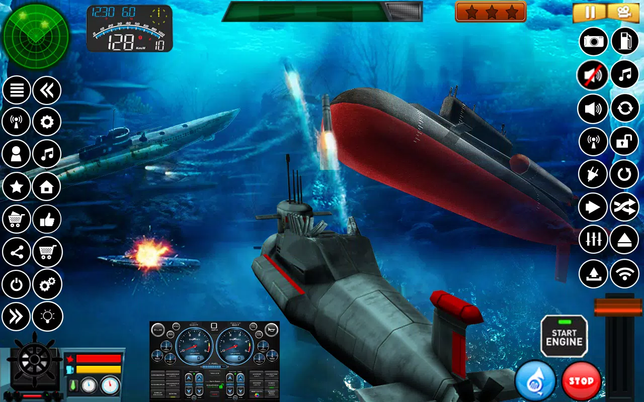 Submarine Navy Warships battle Screenshots