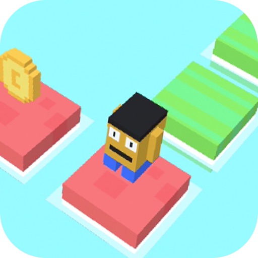 Pixel person-happy jump Pixel person-happy jump