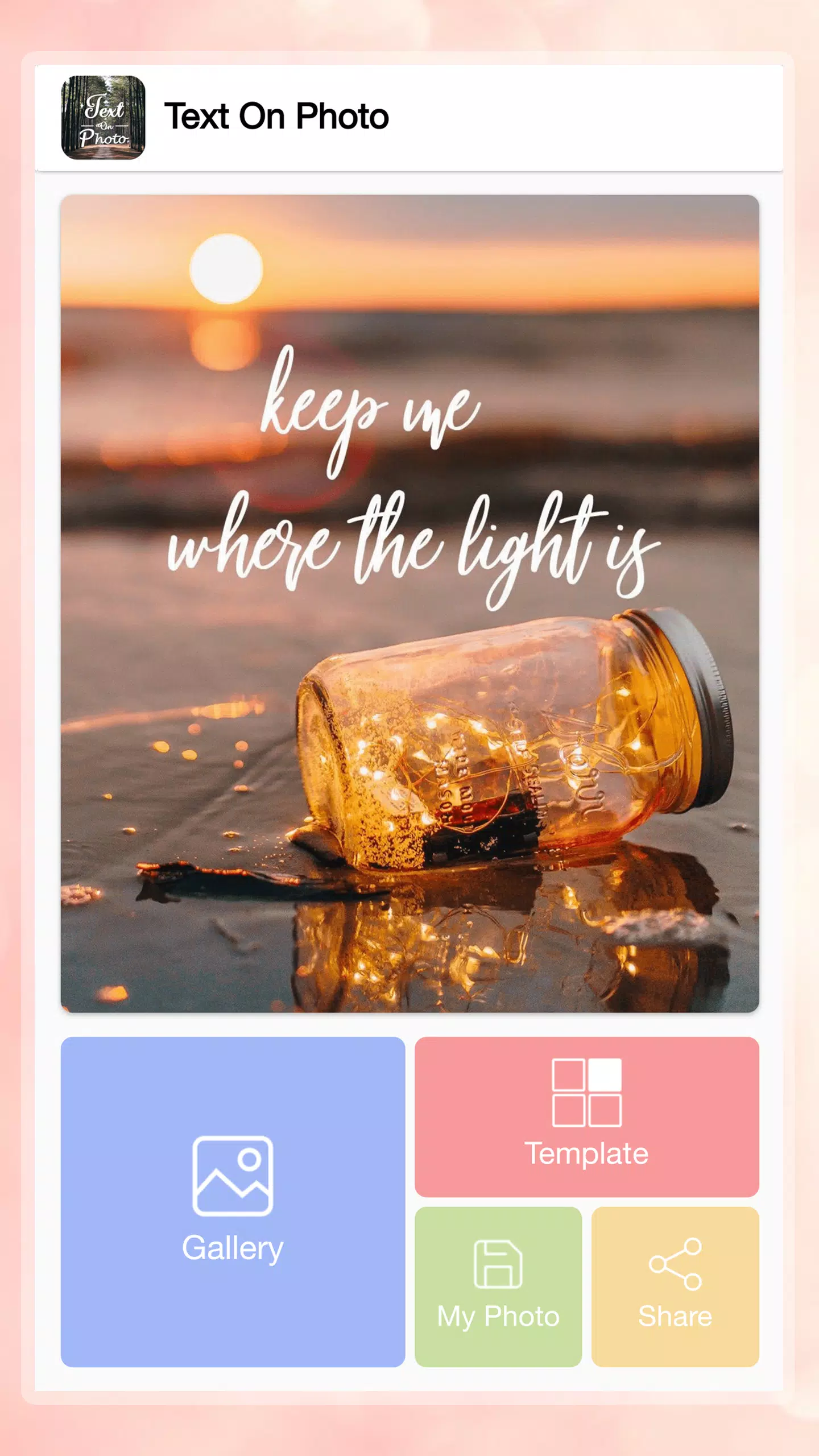 Text on photo Screenshots