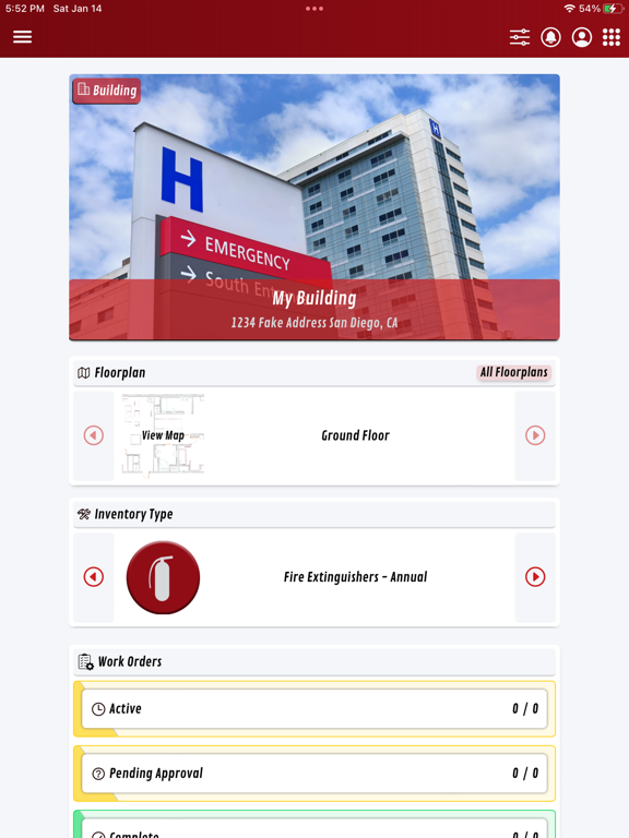 Zrzuty ekranu HeadCount CMMS iPad