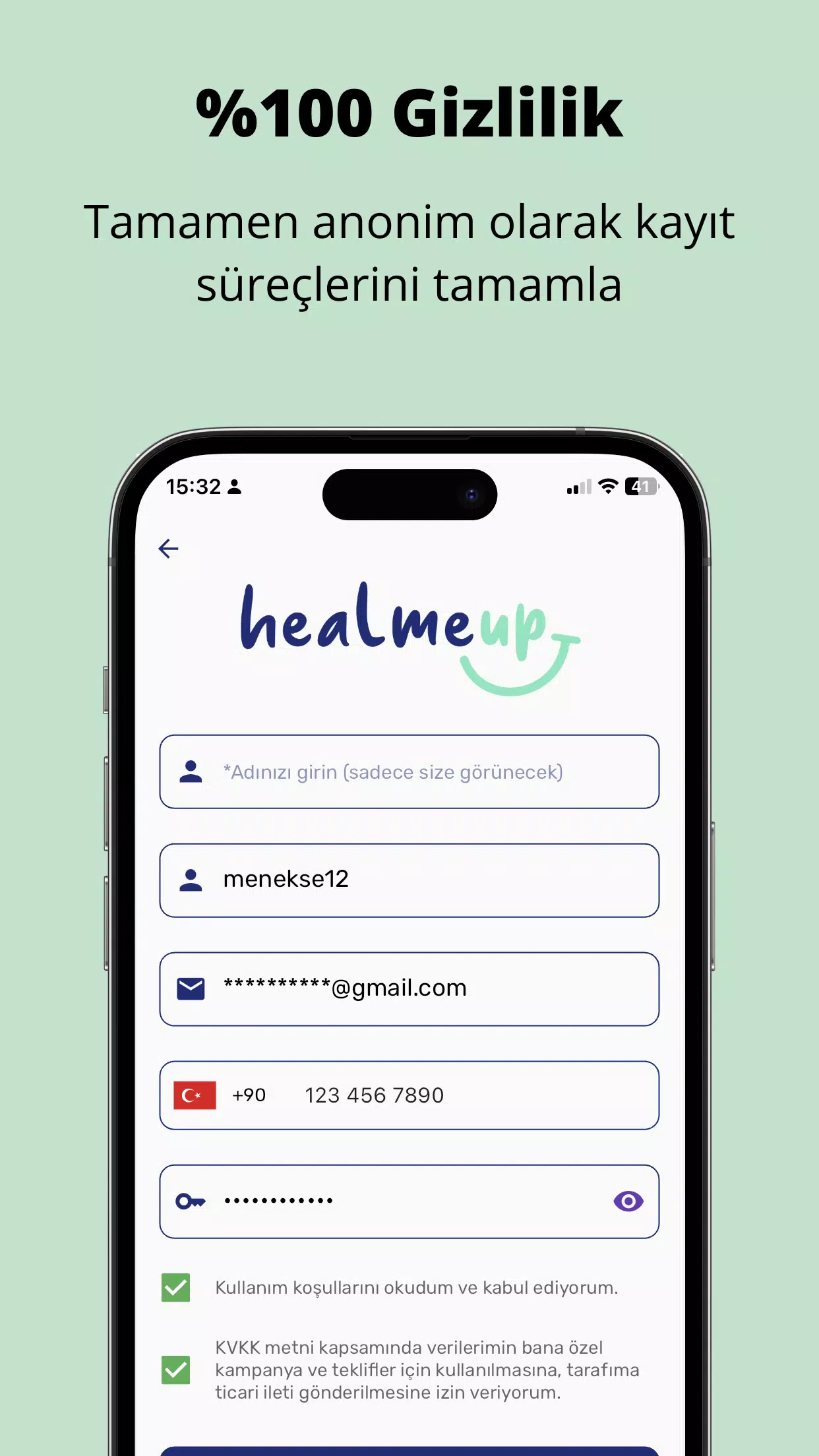 Healmeup سکرین شاٹس
