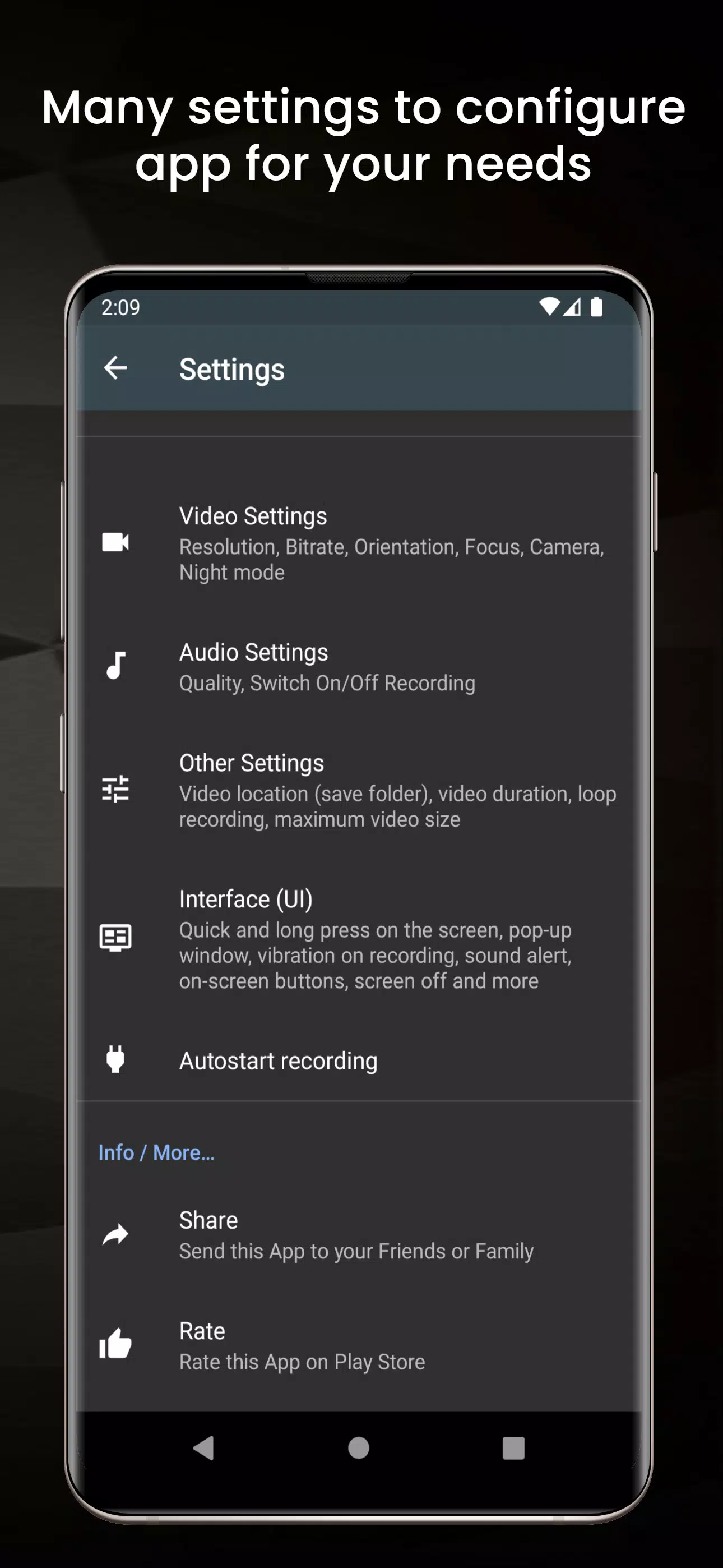 Background Video Recorder Screenshots