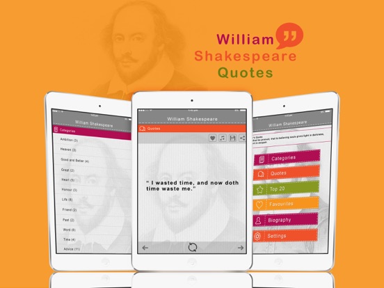 Shakespeare- William shakespeare quotes Free iPad Screenshots