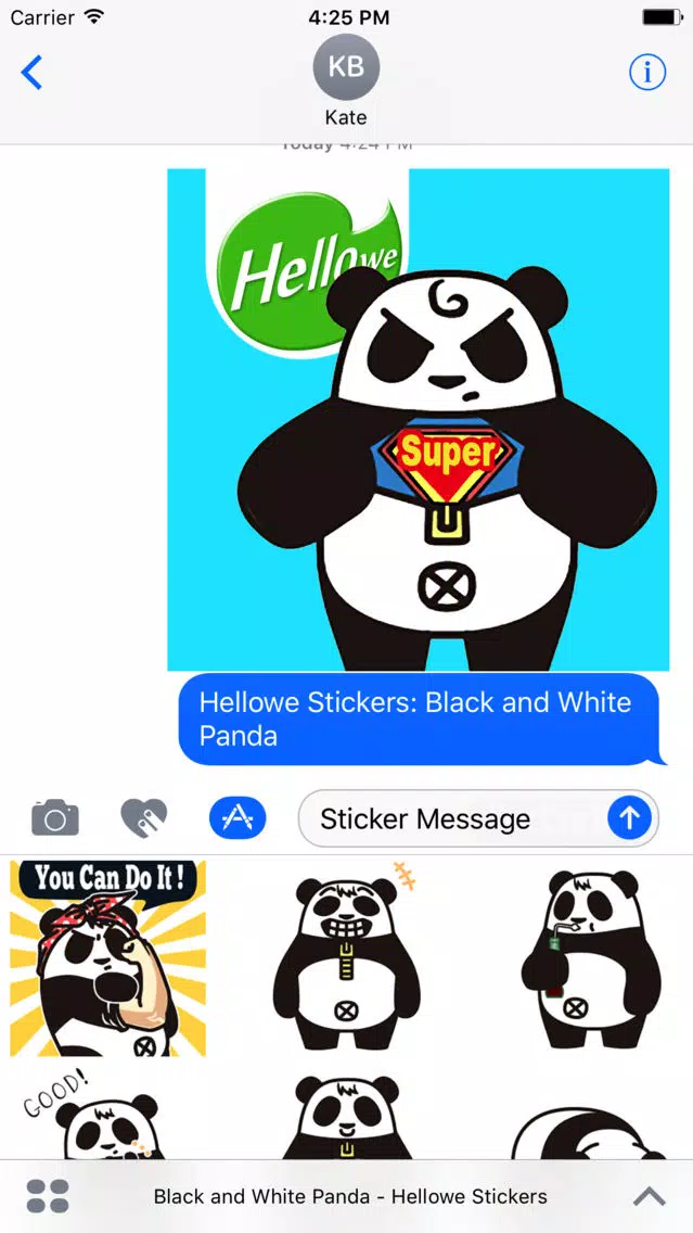 Hellowe Stickers: Black and White Panda Screenshots