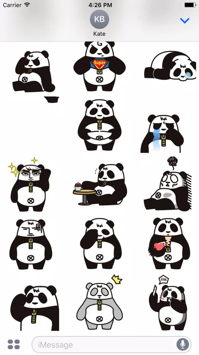 Hellowe Stickers: Black and White Panda Screenshots
