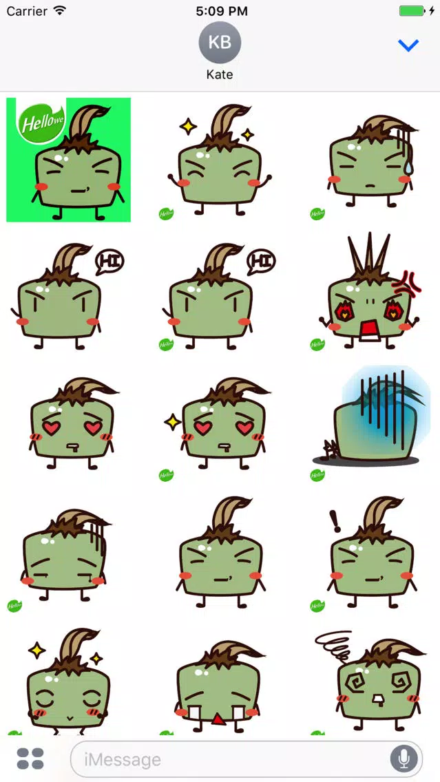 Hellowe Stickers: Green Slime Screenshots