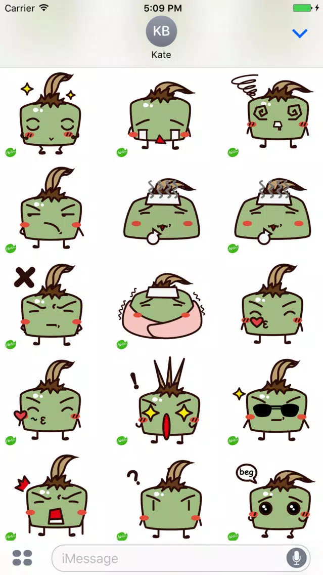 Hellowe Stickers: Green Slime Screenshots