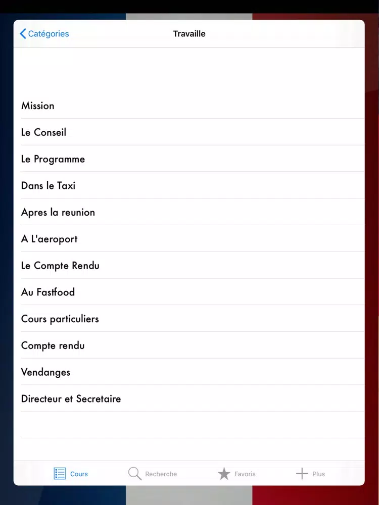 French Conversations Beginners iPad Screenshots