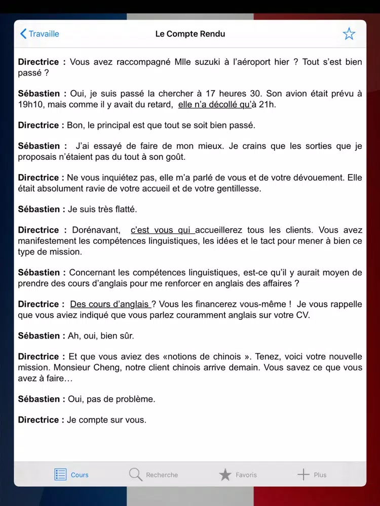 French Conversations Beginners iPad Screenshots