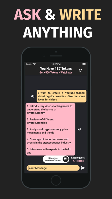 Zrzuty ekranu Talk to Chatbot Without Ads