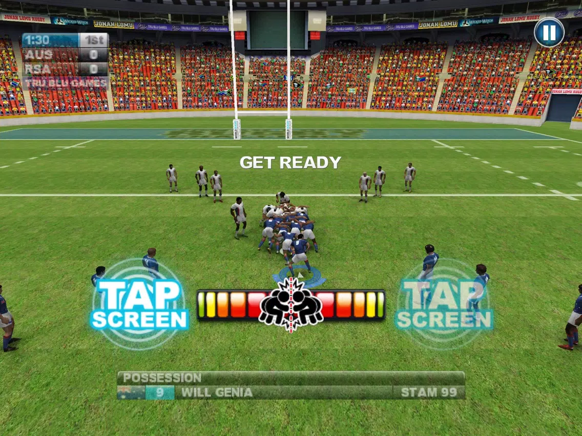 Tangkapan skrin Jonah Lomu Rugby Challenge: Gold Edition iPad 