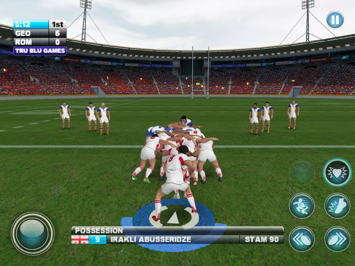 Tangkapan skrin Jonah Lomu Rugby Challenge: Gold Edition iPad 
