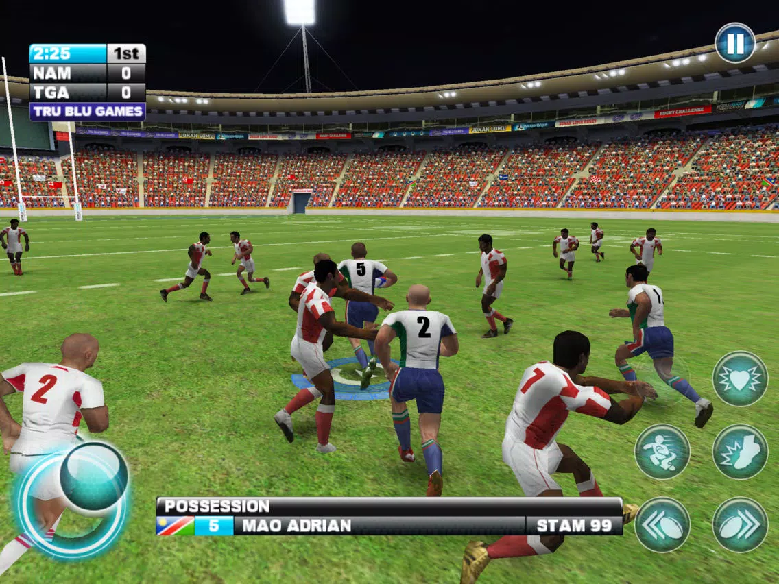 Tangkapan skrin Jonah Lomu Rugby Challenge: Gold Edition iPad 