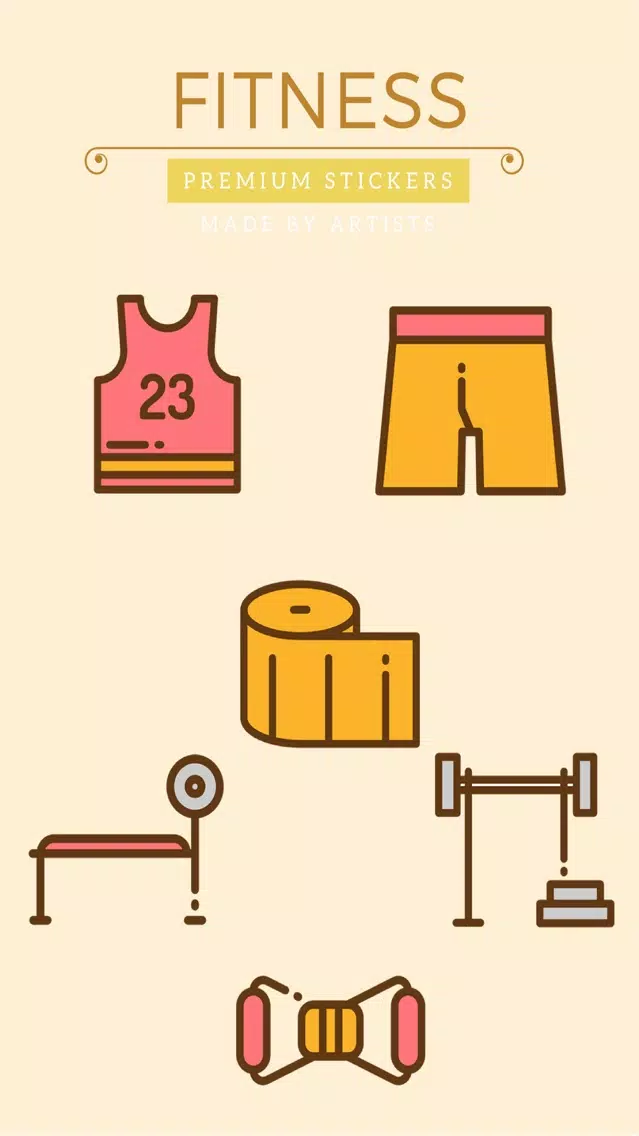 Fitness Stickers - Healthy body and happy mind Screenshots