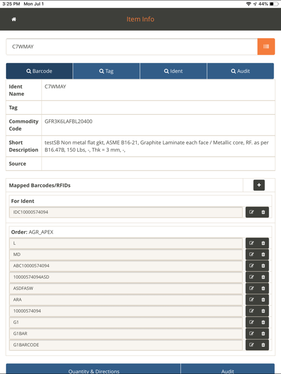 Smart Materials MobileScan50 iPad Screenshots