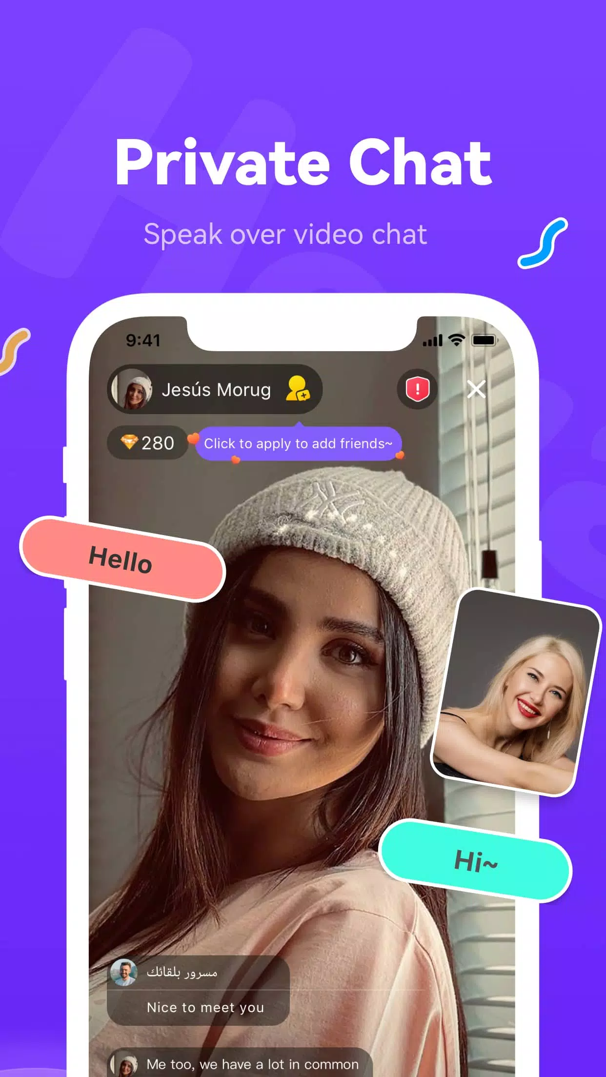 Heya - Video chat.Live.Friends Screenshots