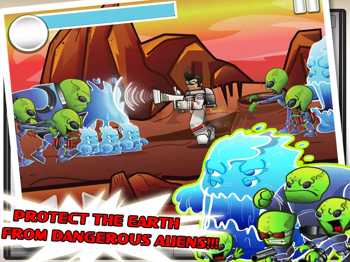 Action Adventure Hero vs Alien Space Shooter Free War Games HD iPad  スクリーンショット