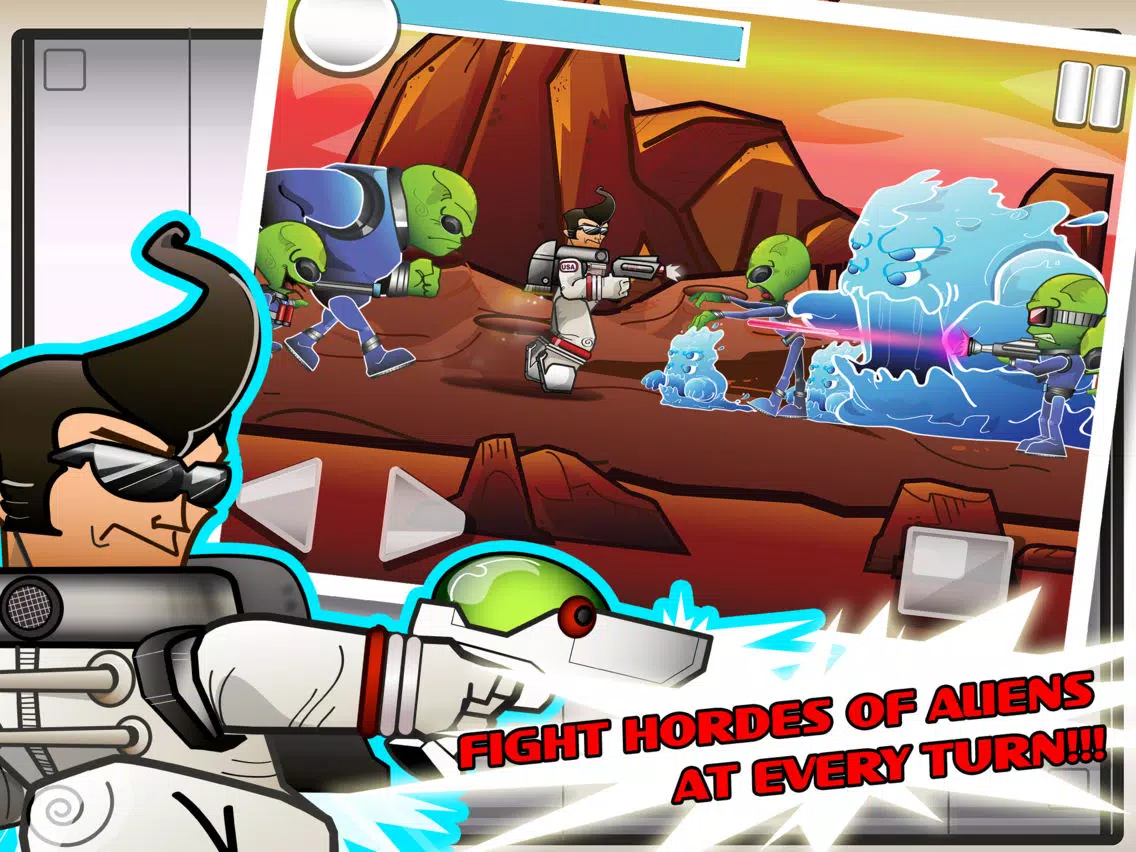Action Adventure Hero vs Alien Space Shooter Free War Games HD iPad  スクリーンショット