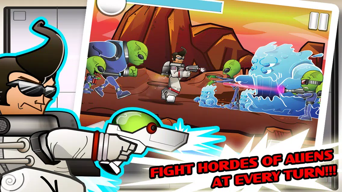 Action Adventure Hero vs Alien Space Shooter Free War Games HD スクリーンショット