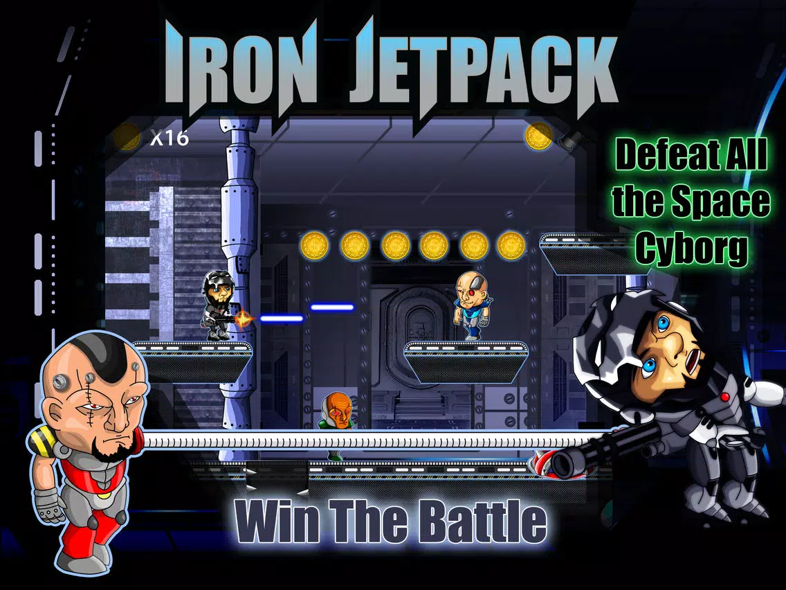 Flappy Iron Jetpack Bird Man VS Cyborgs Of Steel Free iPad Screenshots