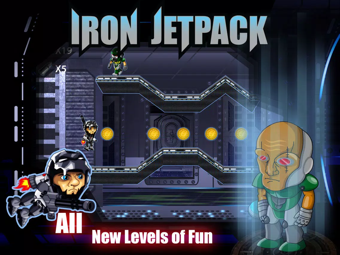 Flappy Iron Jetpack Bird Man VS Cyborgs Of Steel Free iPad Screenshots