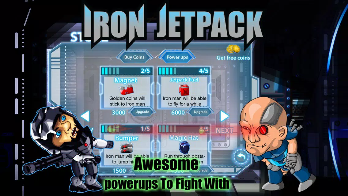 Flappy Iron Jetpack Bird Man VS Cyborgs Of Steel Free Screenshots