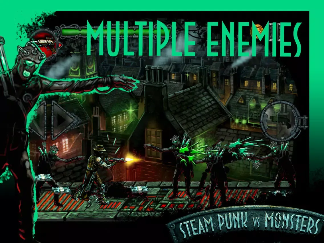 A Steam Punk Action Hero VS Monster Mayem Adventure Free Battle War Games iPad  Screenshots