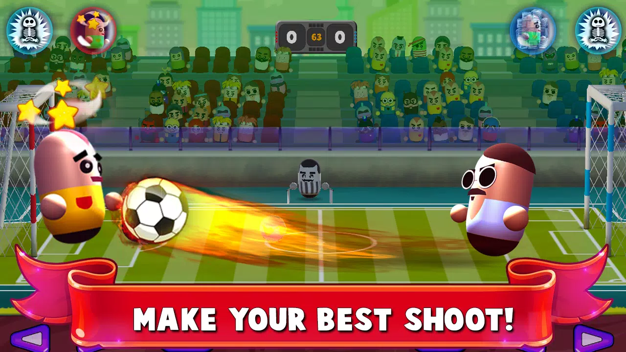 2 Player Head Soccer Game Screenshots