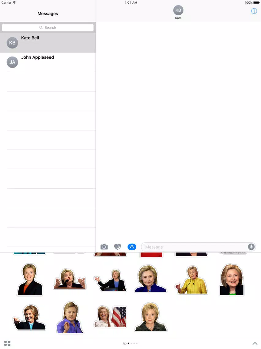 HILLARY CLINTON STICKERS - USA ELECTION SUPPORT iPad Screenshots
