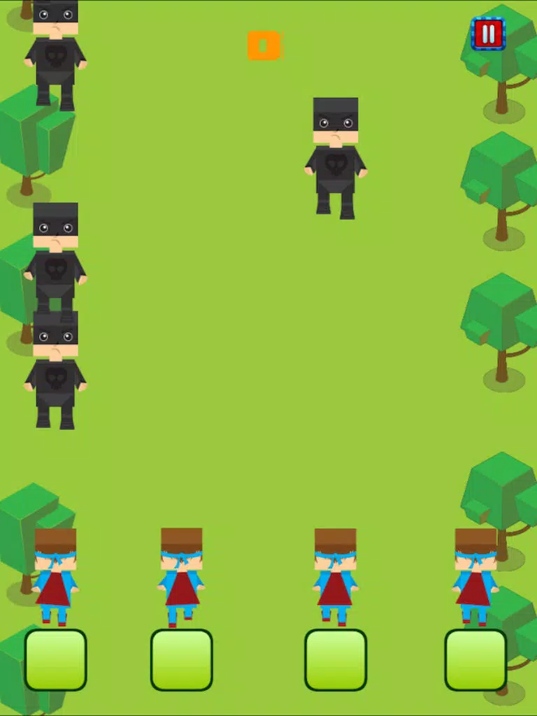 A Blockhead Superhero Villain Army FREE - Extreme Shooting War iPad Screenshots